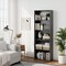 Costway 5-Shelf Storage Bookcase Modern Multi-Functional Display Cabinet Furniture Black
